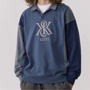 Kith Blue Polo Sweater